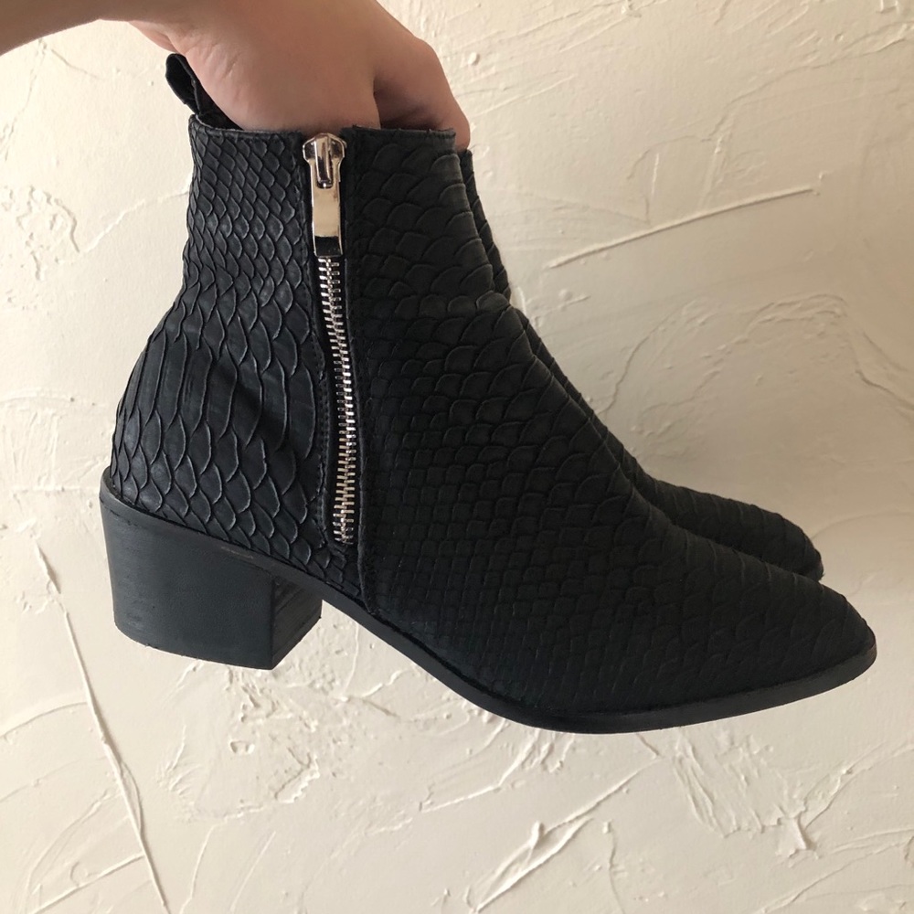 Fannie snake embossed ankle bootie from Nordstrom